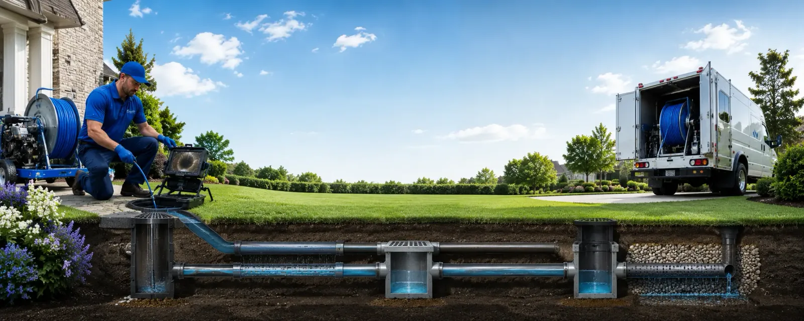 Outdoor drain cleaning information for Wallaceton, PA